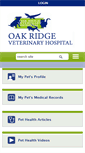 Mobile Screenshot of oakridgevets.com